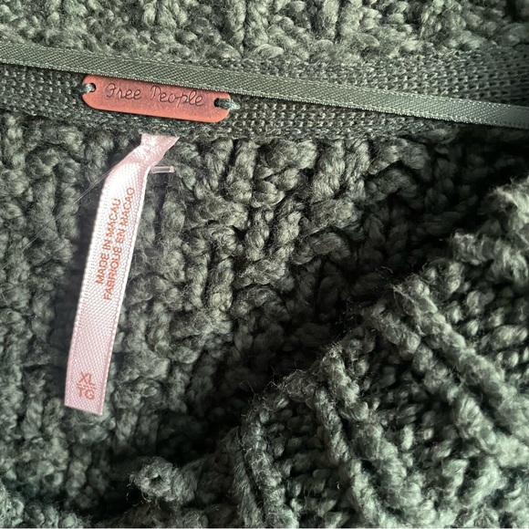 FREE PEOPLE bonfire cable knit cardigan - Picture 7 of 11